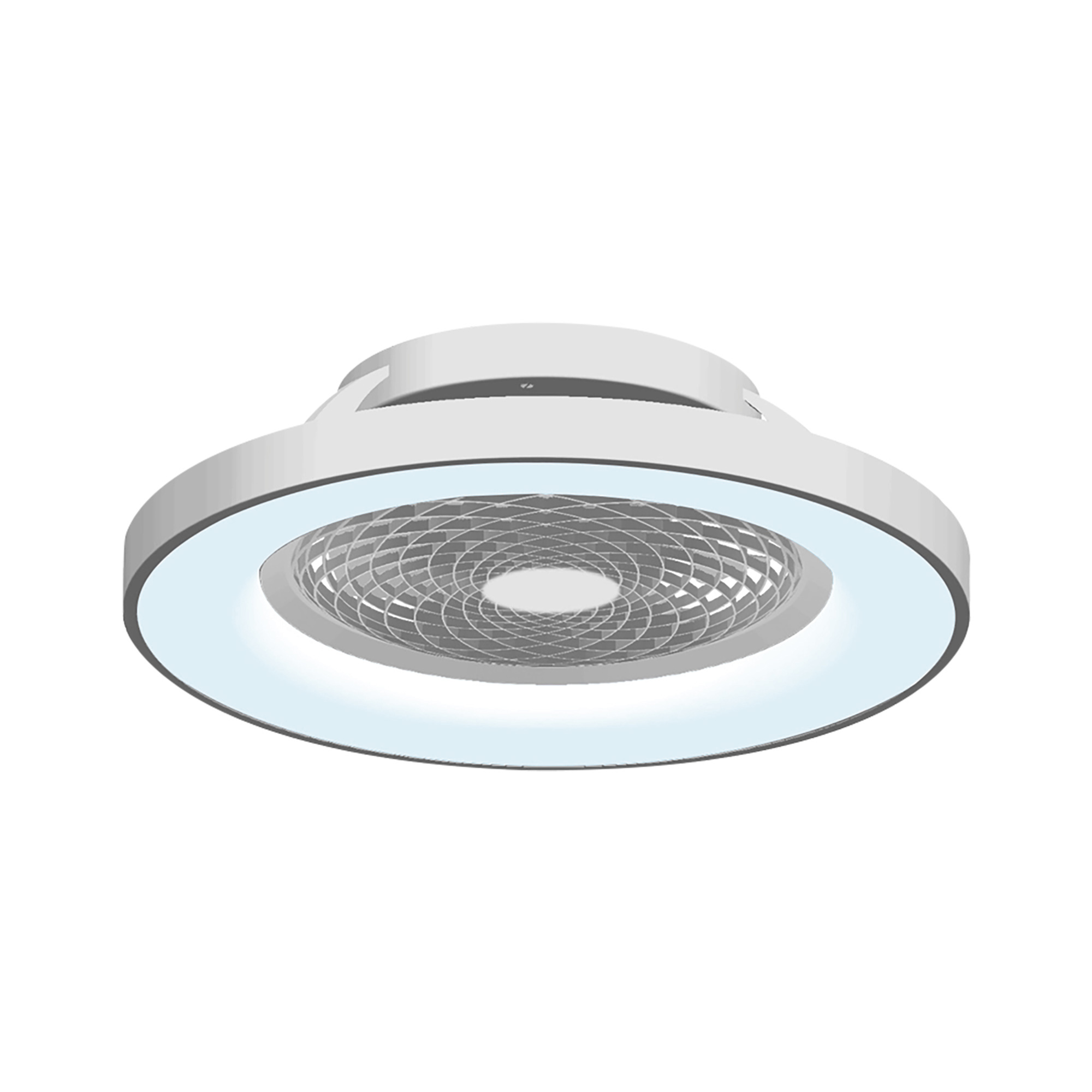 Tibet 70W LED Dimmable Ceiling Light & Fan, Remote / APP / Voice Controlled Silver M7125  Mantra Tibet